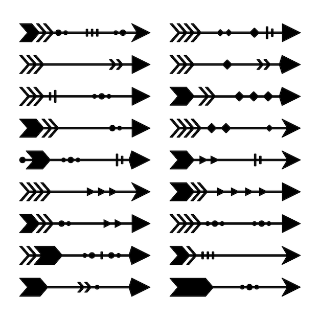 Conjunto de vectores de flecha