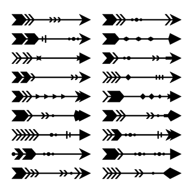 Conjunto de vectores de flecha