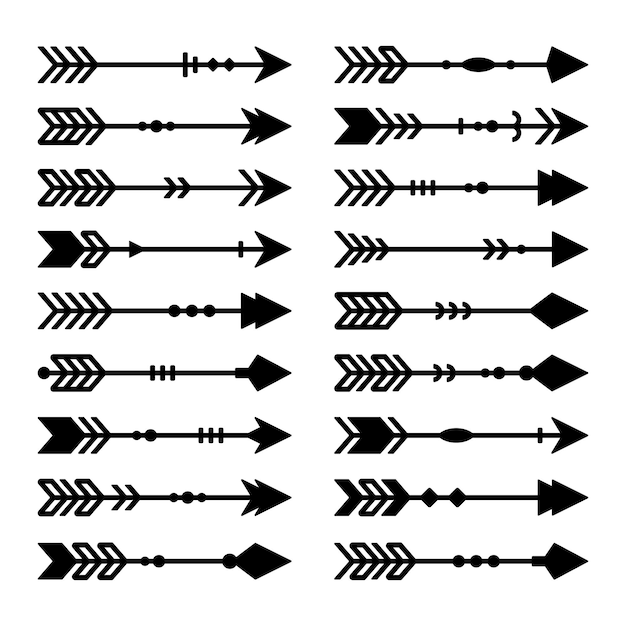 Conjunto de vectores de flecha