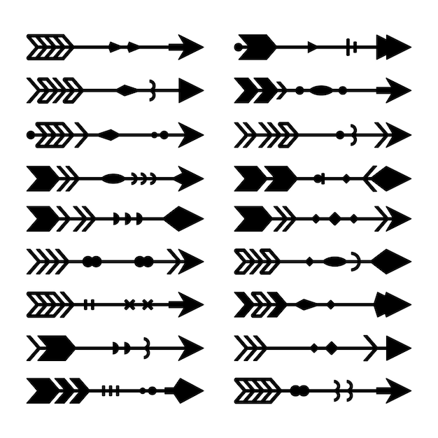 Conjunto de vectores de flecha
