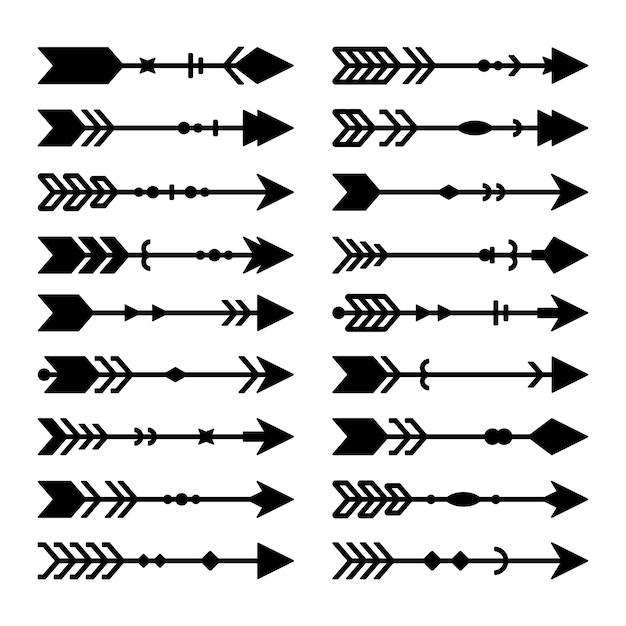 Conjunto de vectores de flecha