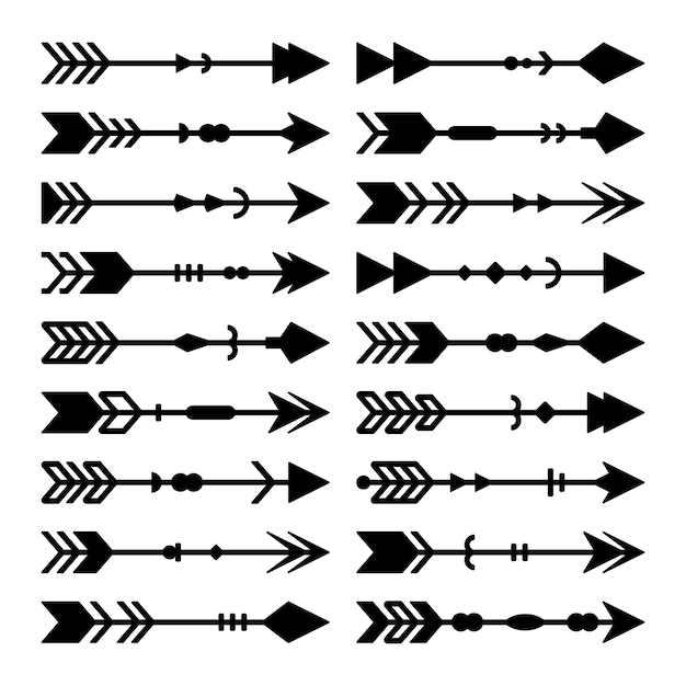 Conjunto de vectores de flecha
