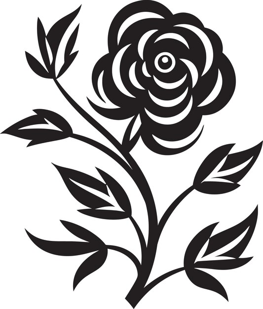Vector el conjunto de vectores florales noir bouquet opus