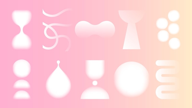 Conjunto de vectores de forma abstracta