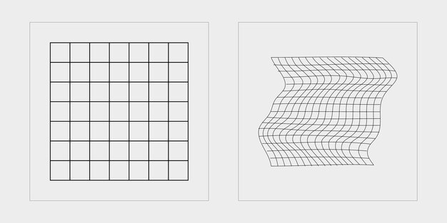 Conjunto de vectores de formas de estrellas y flores de brutalismo Y2K Iconos minimalistas planos