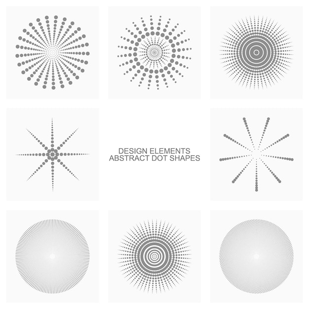 Conjunto de vectores de formas de puntos abstractos