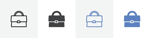 conjunto de vectores de icon bag uso para UI web o aplicación