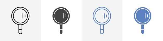 conjunto de vectores de iconos de ampliación uso para la web