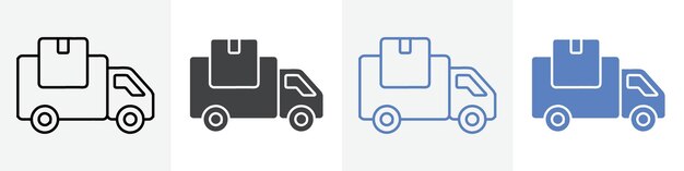 conjunto de vectores de íconos de entrega de uso para la web