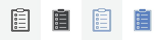 conjunto de vectores de iconos de hoja de uso para UI web o aplicación