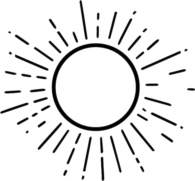 Conjunto de vectores de iconos de sol Colección de dibujos de sol diferente Conjunto de iconos de concepto de figura de verano