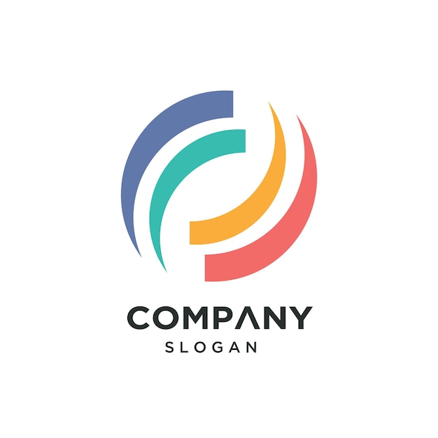 Conjunto de vectores de ideas de diseño de logotipo de empresa