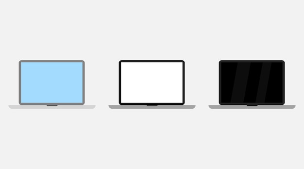 Conjunto de vectores de laptop