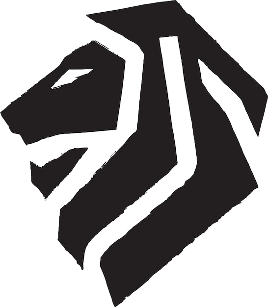 Conjunto de vectores de logotipo de león y hoja para empresas con temas de naturaleza
