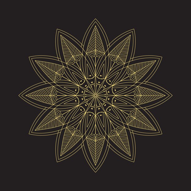conjunto de vectores de mandala diseño decorativo y ornamental para colorear página