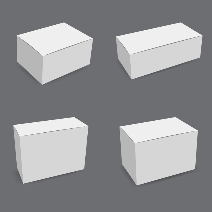 Vector conjunto de vectores de maquetas de cajas