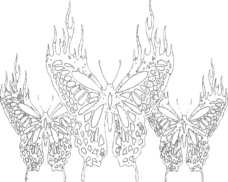 conjunto de vectores mariposa