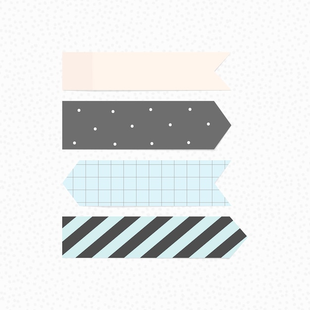 Conjunto de vectores de notas adhesivas imprimibles