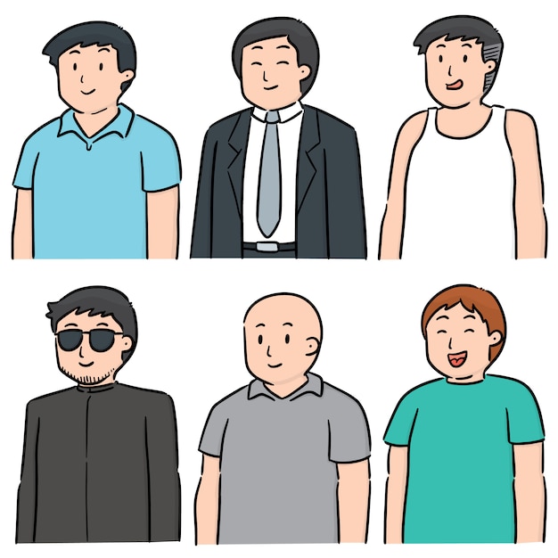 Conjunto de vectores de personas