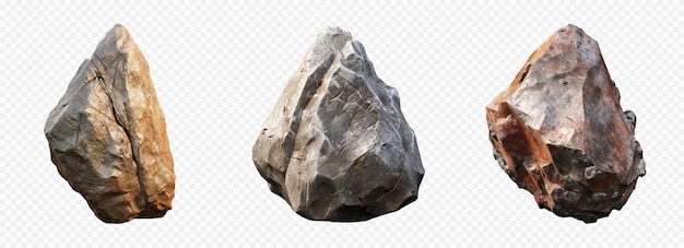 Conjunto de vectores de piedra mágica aislados en blanco