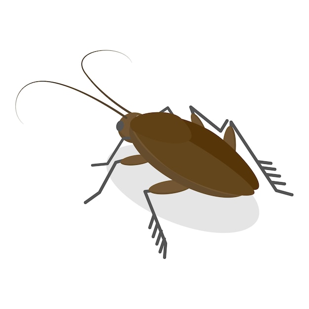 Conjunto de vectores planos isométricos 3D de insectos artículo 2