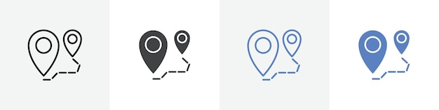 conjunto de vectores de ruta de icono uso para UI web o aplicación