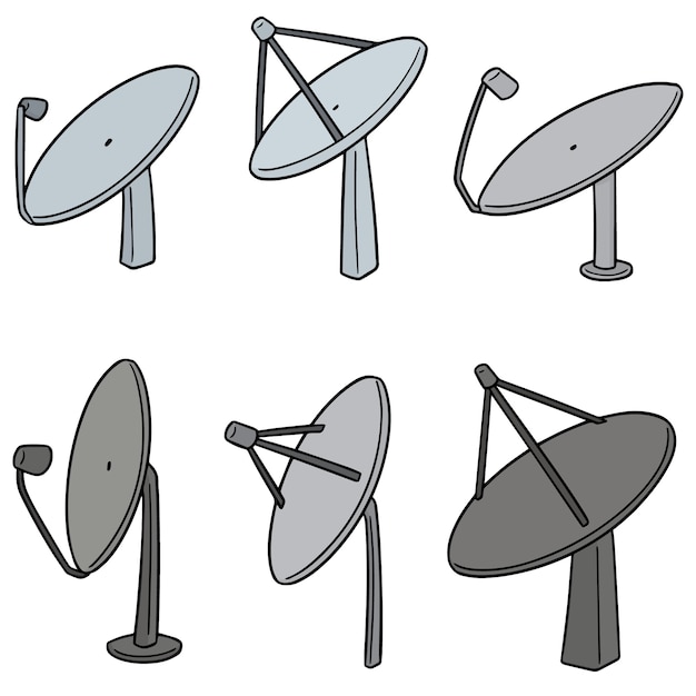 conjunto de vectores de satélite