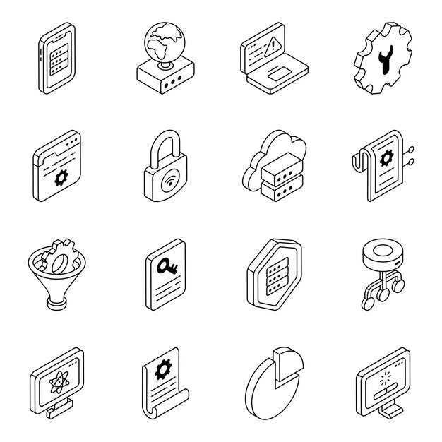 Un conjunto vectorial absoluto titulado como datos es muy útil para la utilización