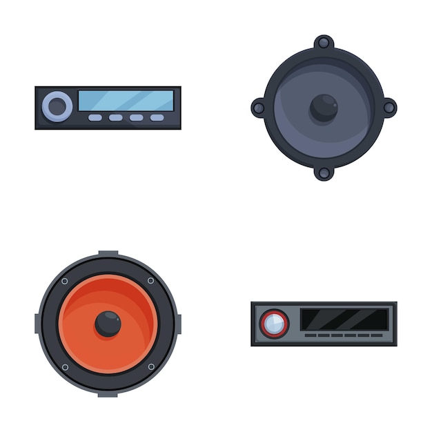 Conjunto vectorial de altavoces de audio y equipos de sonido