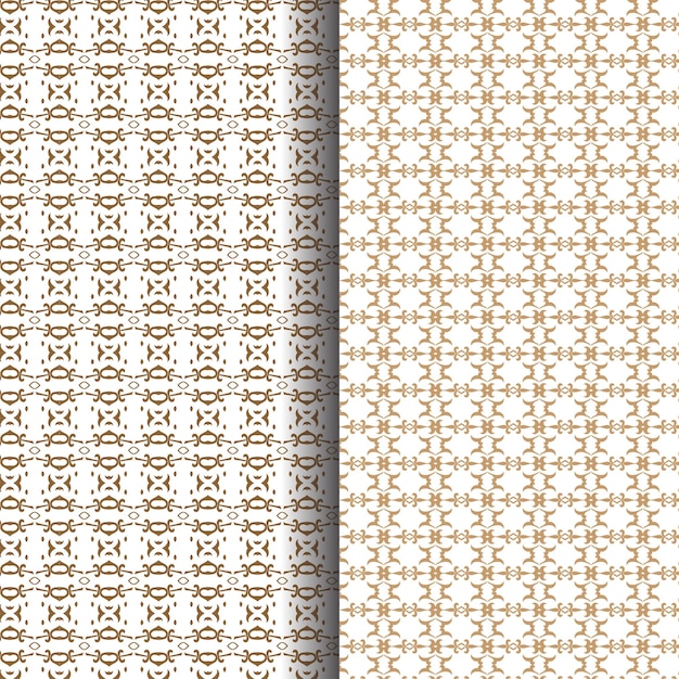 Conjunto vectorial árabe de marcos y líneas plantilla de diseño dorado Elementos de contorno musulmanes florales orientales