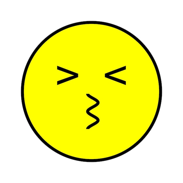 Conjunto vectorial de caracteres emoticon Icono de cara emoji con expresión aislada en fondo blanco para