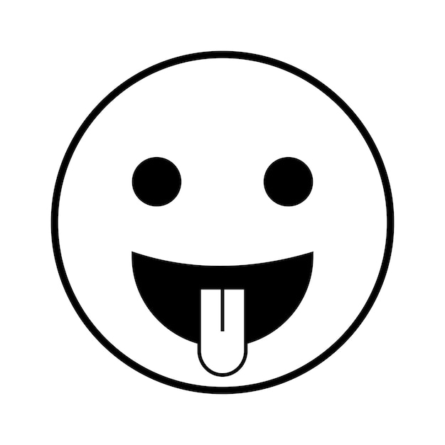 Conjunto vectorial de caracteres emoticon Icono de cara emoji con expresión aislada en fondo blanco para