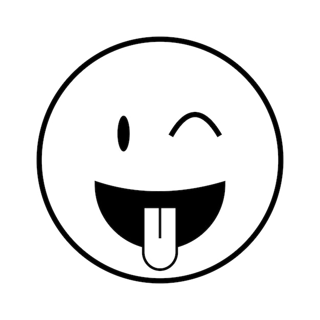 Conjunto vectorial de caracteres emoticon Icono de cara emoji con expresión aislada en fondo blanco para