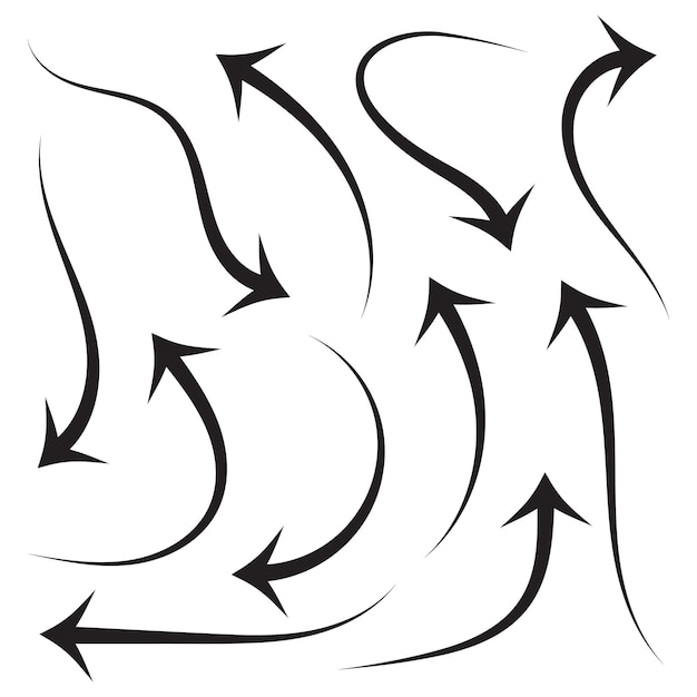 Conjunto vectorial de la colección de flechas