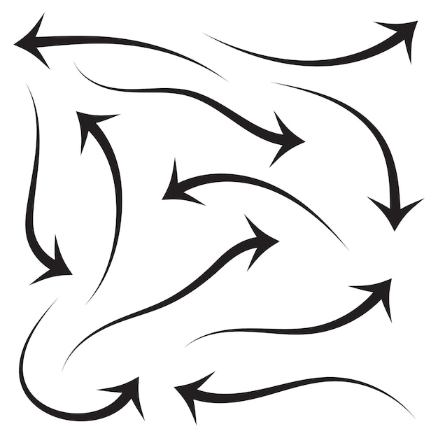 Conjunto vectorial de la colección de flechas
