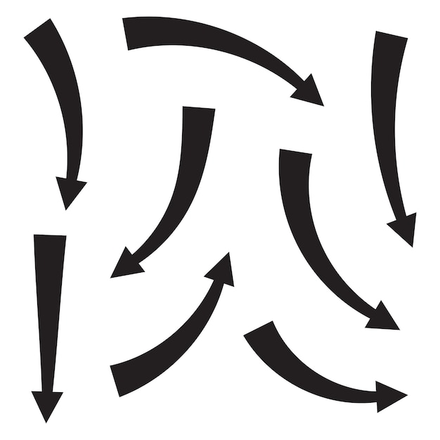 Conjunto vectorial de la colección de flechas
