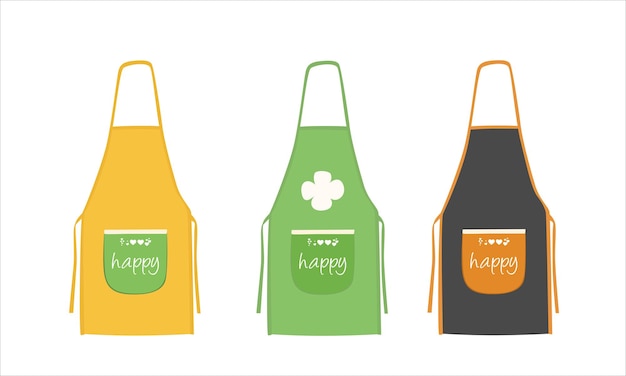 Conjunto vectorial del delantal