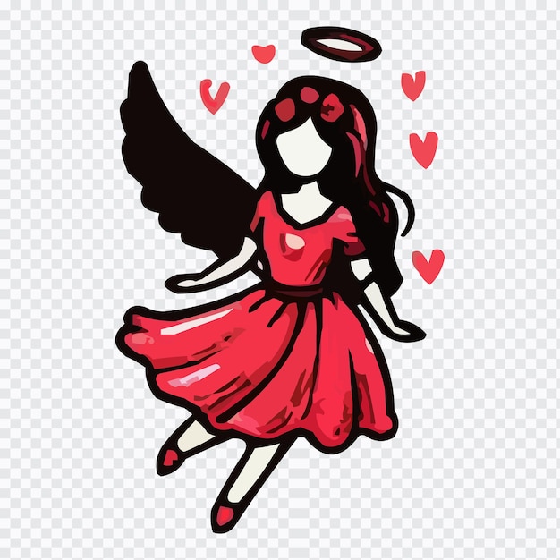 Vector conjunto vectorial dibujado a mano roja de una pareja de corazones