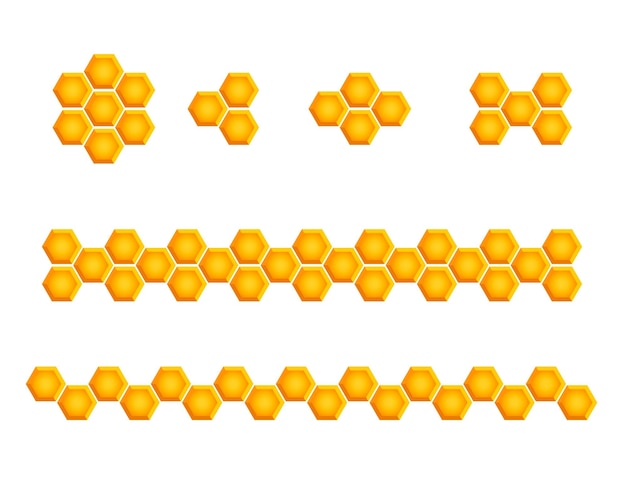 El conjunto vectorial de elementos se compone de panales