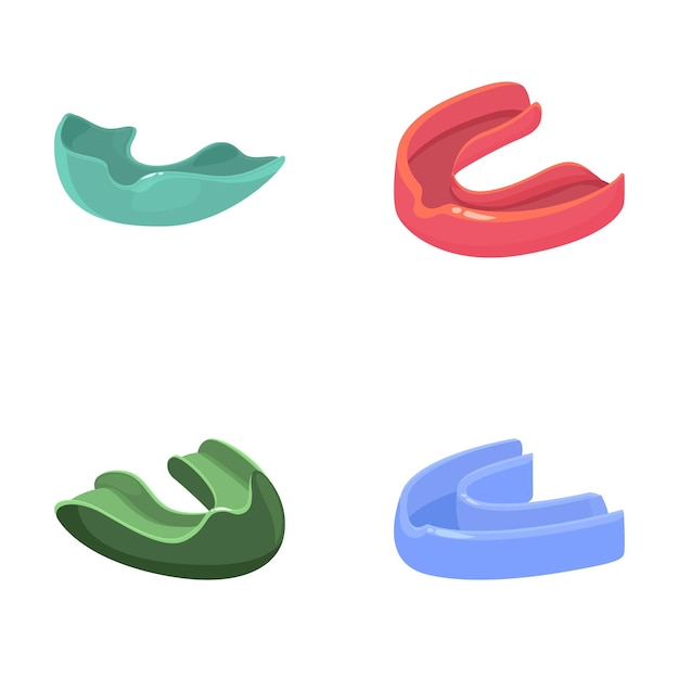 El conjunto vectorial de galletas de la fortuna de dibujos animados de colores