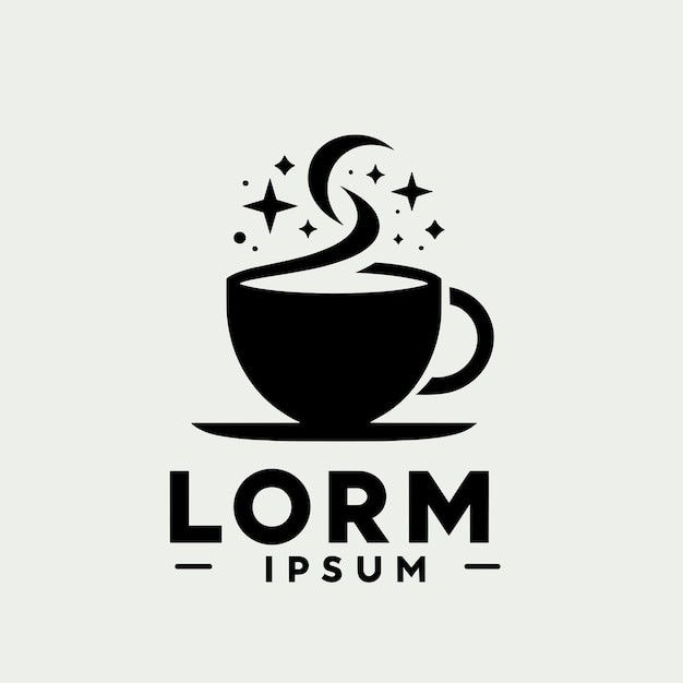 Conjunto vectorial libre de elementos de café y accesorios de café vector vector mínimo de logotipo de vector libre c