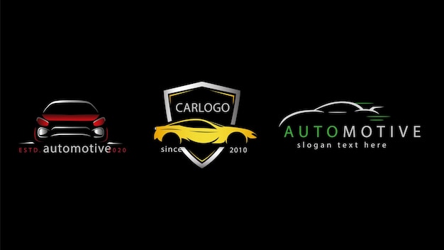 conjunto vectorial de logotipos de automóviles
