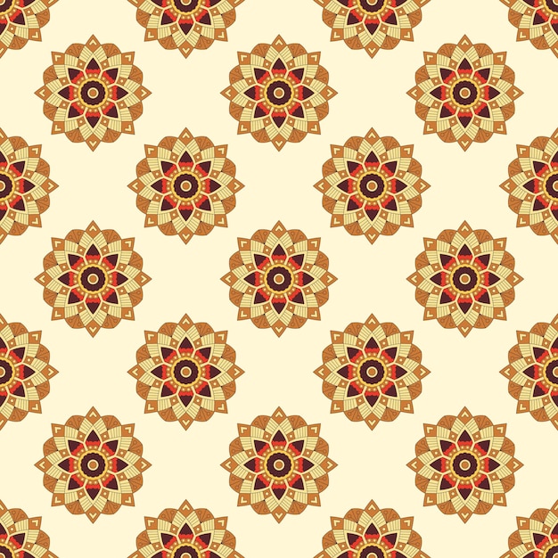 conjunto vectorial de mandalas florales de colores