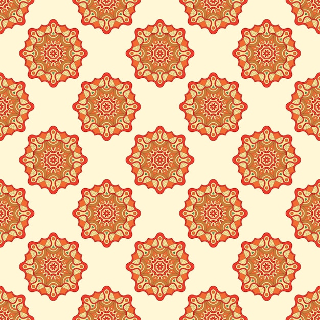 conjunto vectorial de mandalas florales de colores