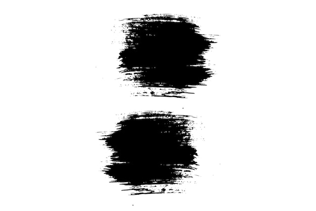 Conjunto vectorial de marco de pinceladas grunge