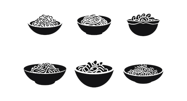 Conjunto vectorial de pasta gourmet