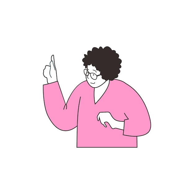 conjunto vectorial de personas con ropa rosa conjunto
