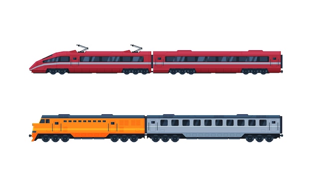 Conjunto vectorial de servicios de transporte eléctrico de pasajeros por ferrocarril