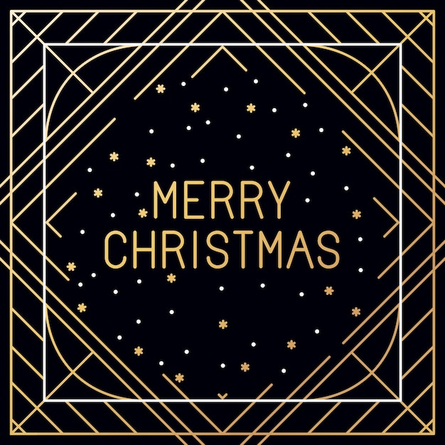 Conjunto vectorial de tarjetas de felicitación navideñas