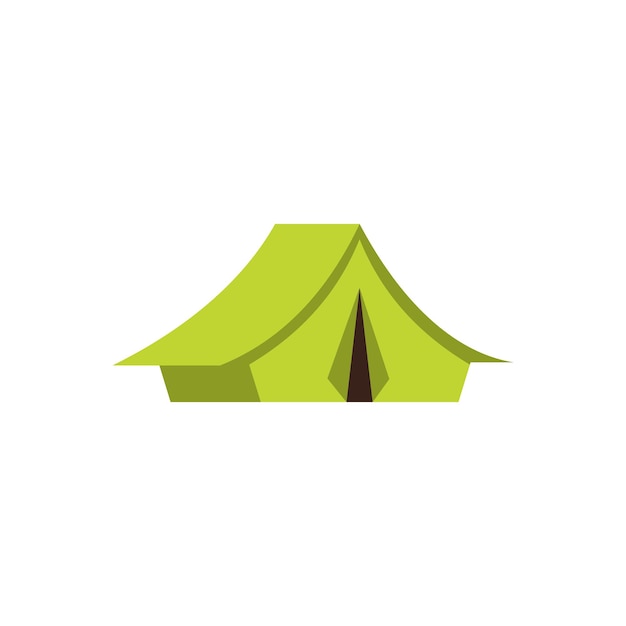 conjunto vectorial de tiendas de campamento de día de exploradores al aire libre